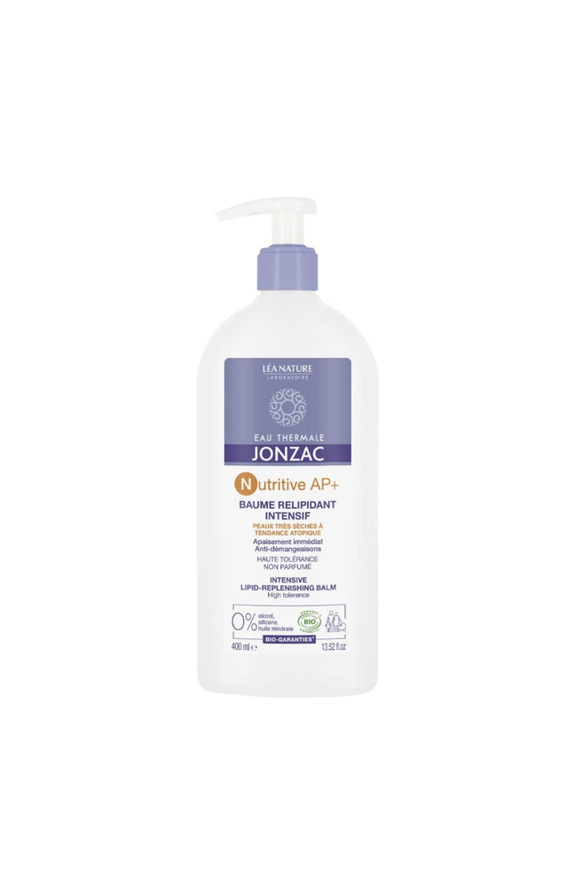 Baume relipidant corporel intensif & apaisant bio - Nutritive AP+ - Peaux très sèches à tendance atopique - 400 ml