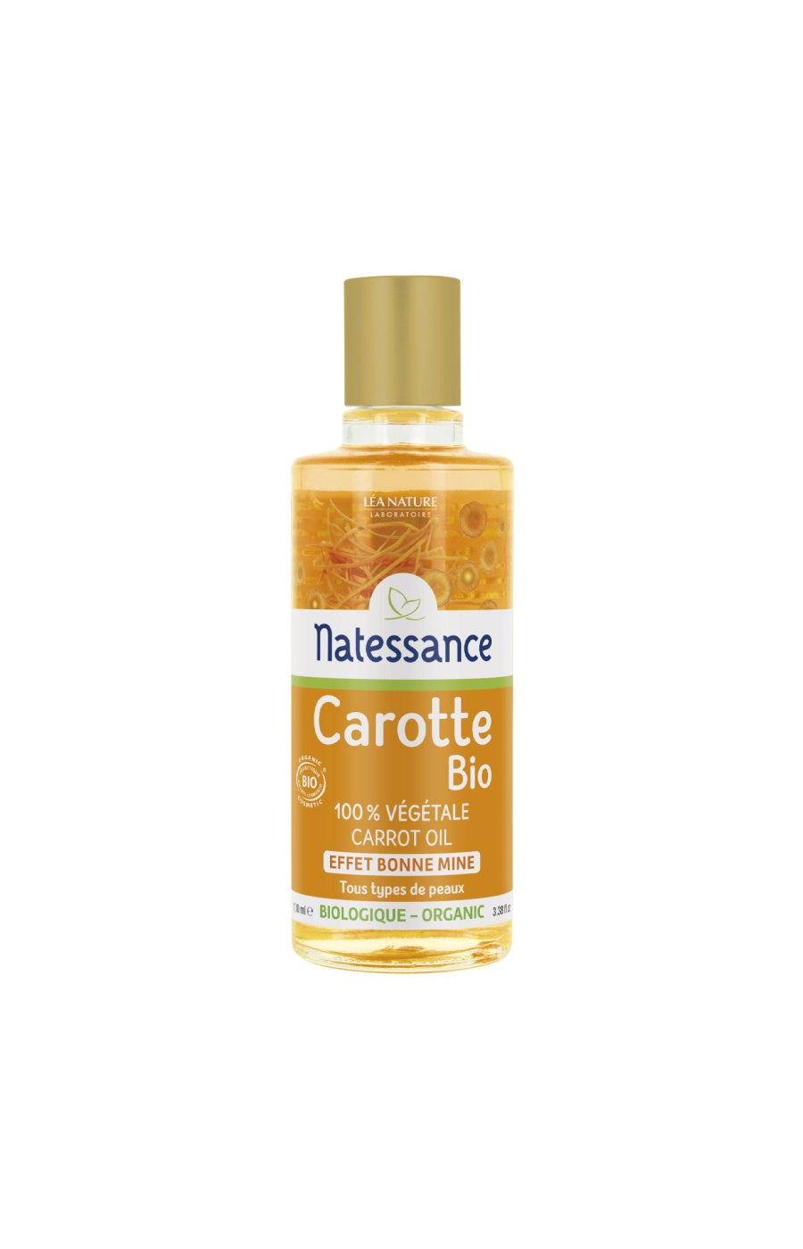 Huile de carotte bio effet bonne mine - Visage