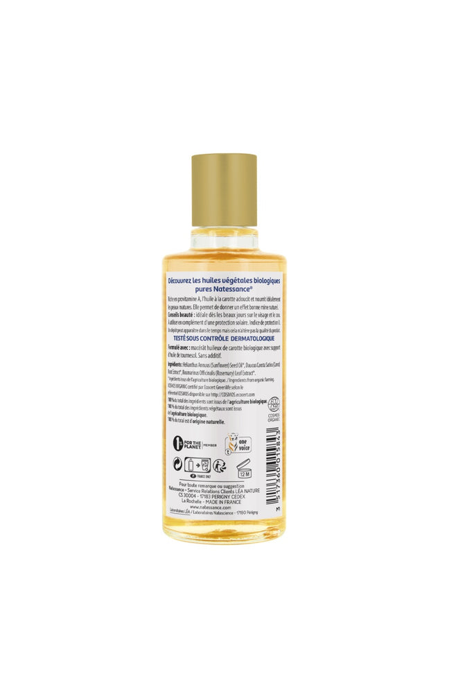 Huile de carotte bio effet bonne mine - Visage