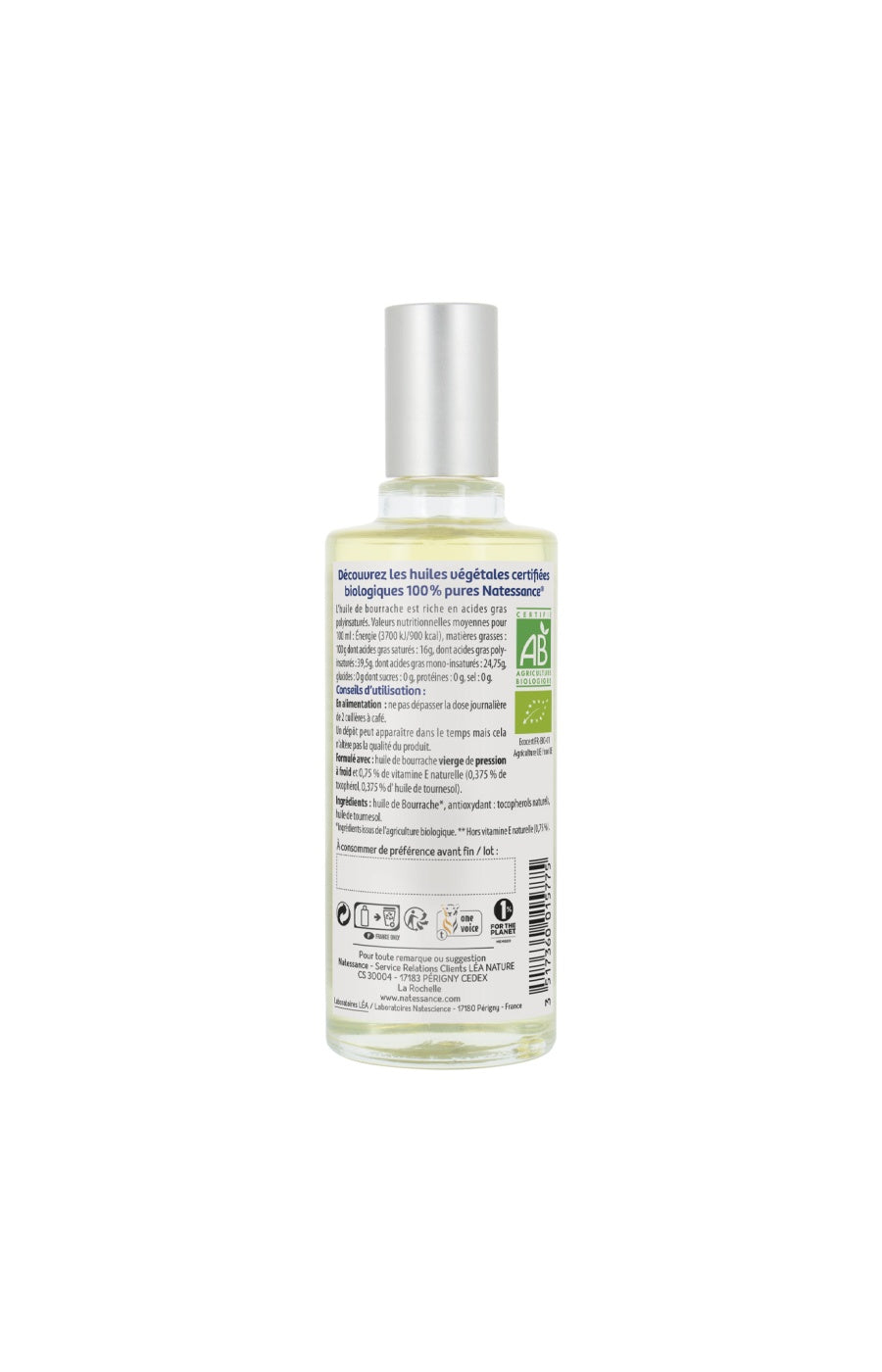 Huile de bourrache bio 100% pure - Visage