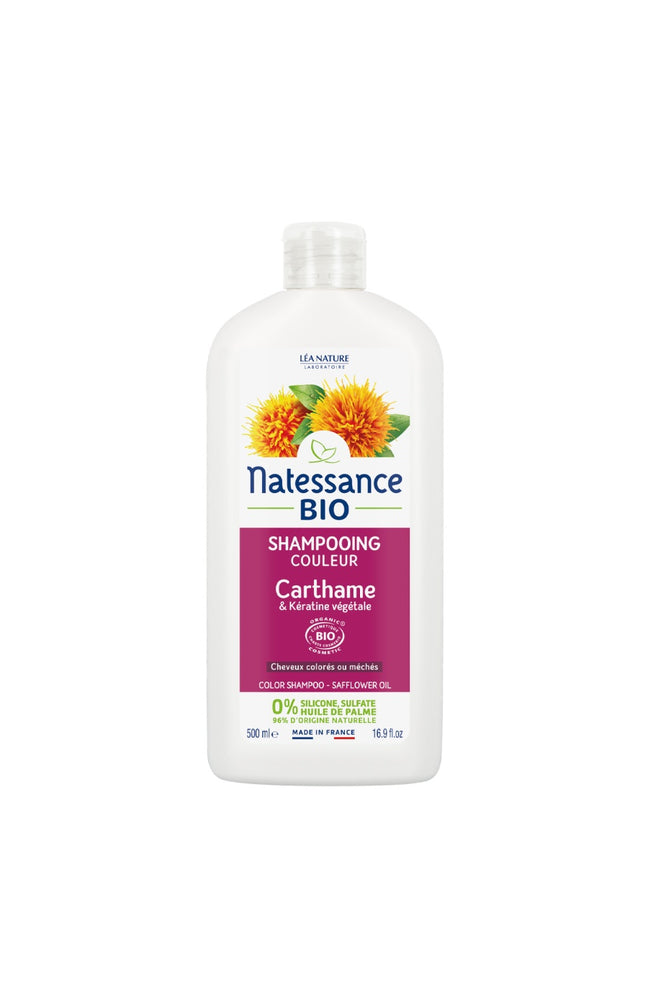 Shampoing protecteur de couleur bio - Carthame - Cheveux colorés - 500 ml
