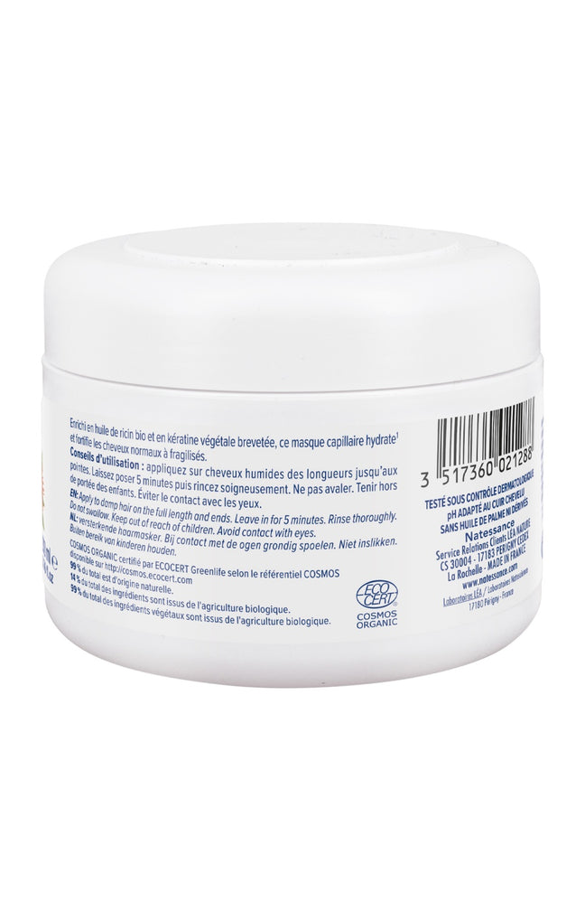 Masque sublimateur fortifiant bio - Huile de ricin - Cheveux secs ou fragilisés - 200 ml