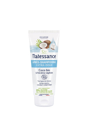 Après-shampoing extra-doux bio - Huile de coco - Cheveux normaux à ternes
