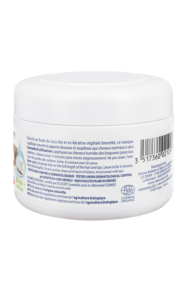Masque extra-doux brillance bio - Huile de coco - Cheveux normaux à ternes - 200 ml