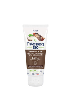 Crème ultra-nourrissante sans rinçage bio - Karité - Cheveux crépus ou frisés - 100 ml
