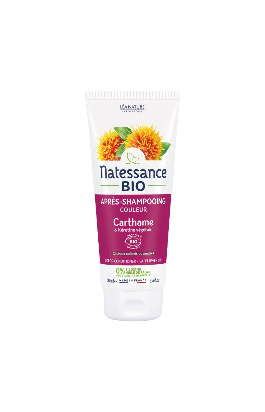 Après-shampoing protecteur de couleur bio- Carthame - Cheveux colorés - 200 ml