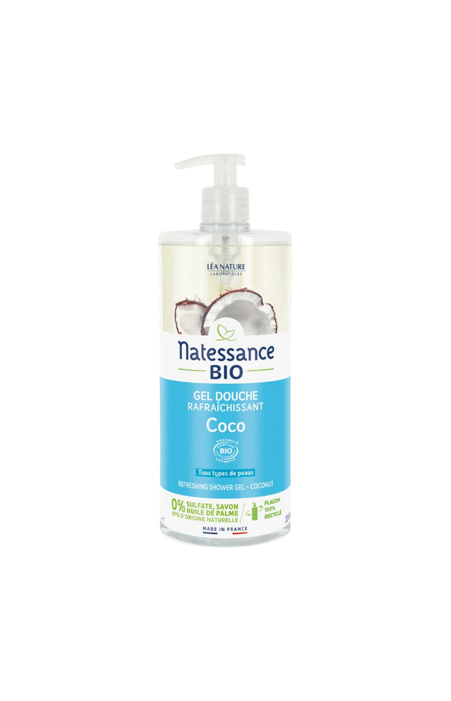 Gel douche rafraîchissant bio - Eau de coco - 1 L