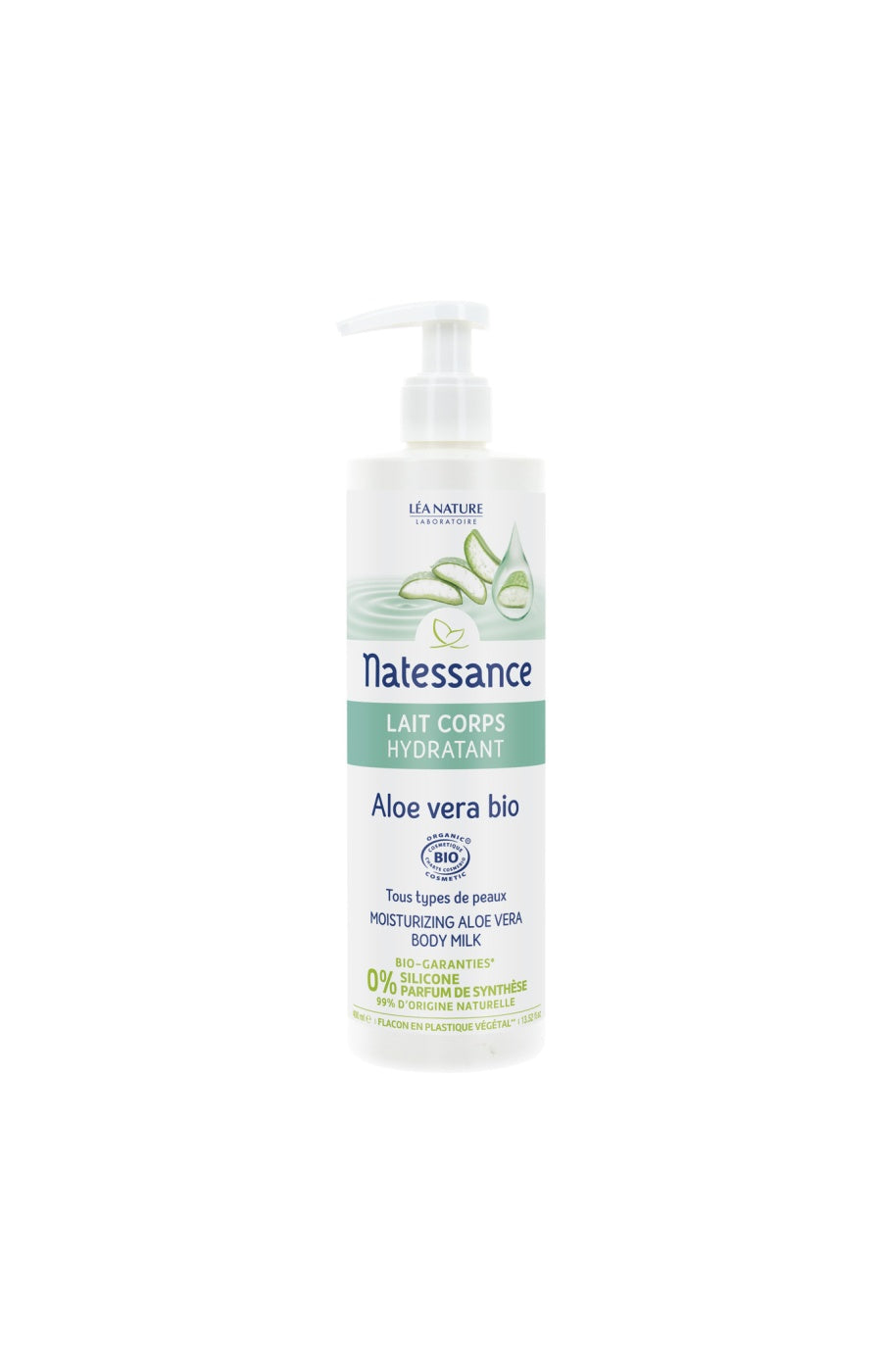 Lait  hydratant bio - Aloe vera - Corps - 400 ml