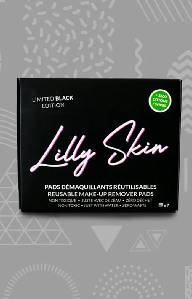 Disques démaquillants réutilisables - Black Edition - 7 unités
