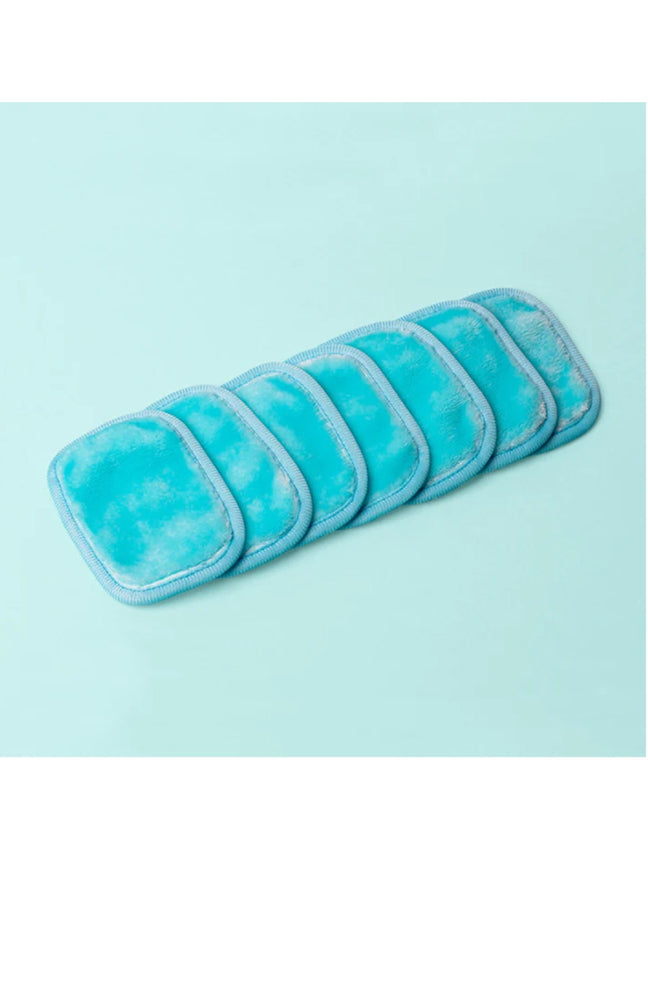 Disques démaquillants réutilisables - Bleu chill - 7 unités