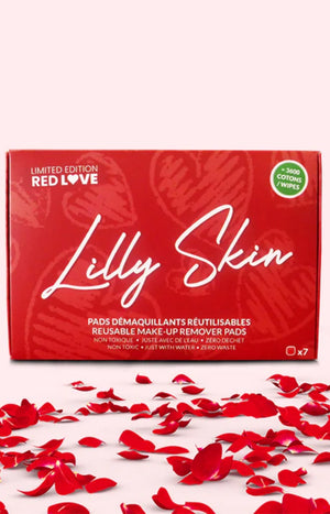 Disques démaquillants réutilisables - Red Love - 7 unités