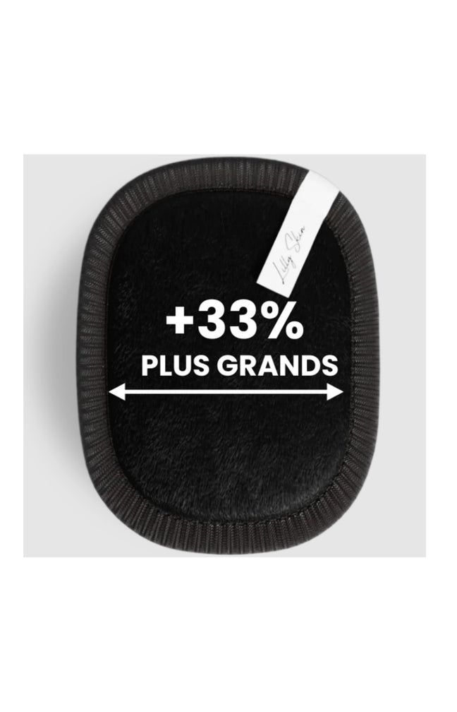 Disques démaquillants réutilisables XL - Black Edition - 7 unités