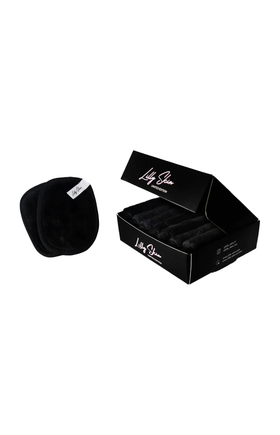 Disques démaquillants réutilisables XL - Black Edition - 7 unités