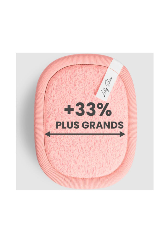 Disques démaquillants réutilisables XL - Rose poudré - 7 unités