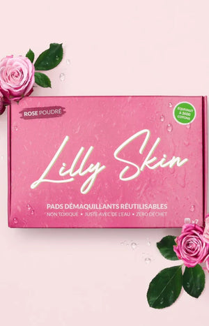 Disques démaquillants réutilisables XL - Rose poudré - 7 unités