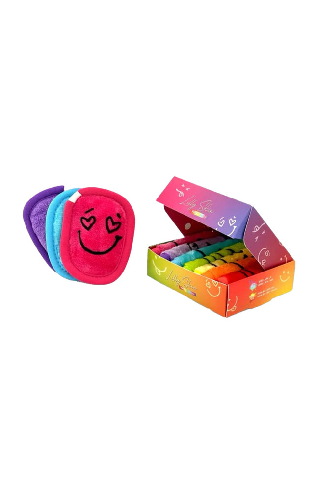 Disques démaquillants réutilisables XL - Smiley Edition - 7 unités