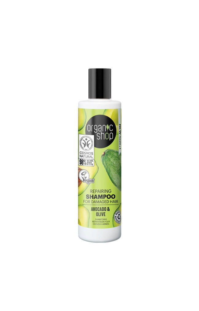 Shampoings réparateurs - Avocat & olive - Cheveux abîmés - 2 x 280 ml