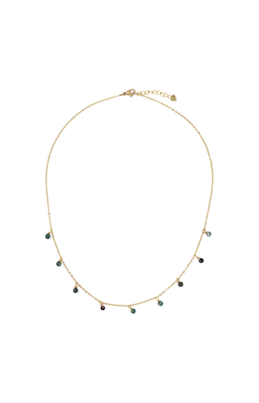 Collier Naili - Laiton doré & agate