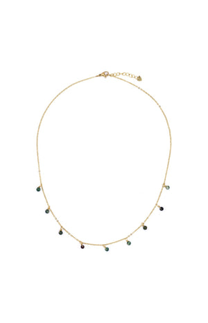Collier Naili - Laiton doré & agate