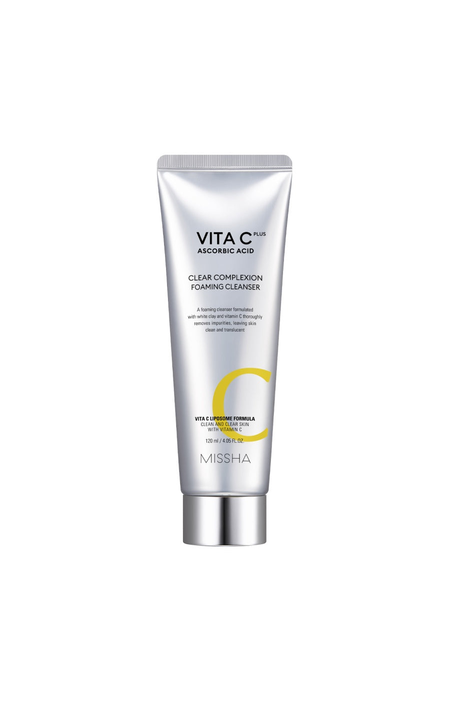 Mousse nettoyante purifiante - Vitamine C, collagène & acide hyaluronique - Visage - 120 ml