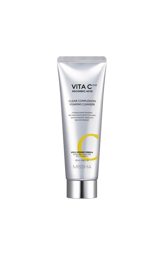 Mousse nettoyante purifiante - Vitamine C, collagène & acide hyaluronique - Visage - 120 ml