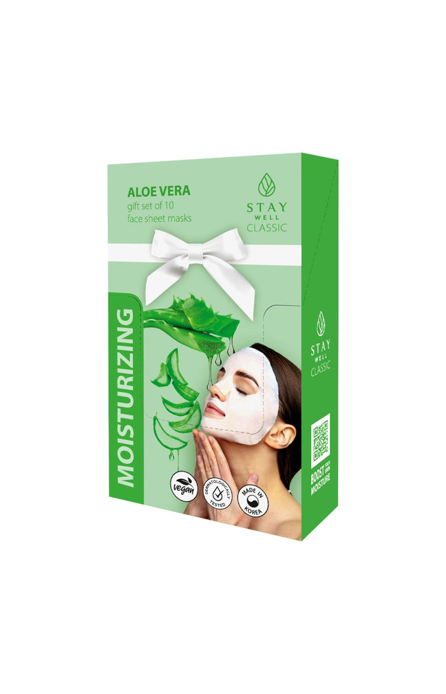 Masques en tissu hydratants - Aloe vera - Visage - 10 unités
