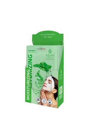 Masques en tissu hydratants - Aloe vera - Visage - 10 unités