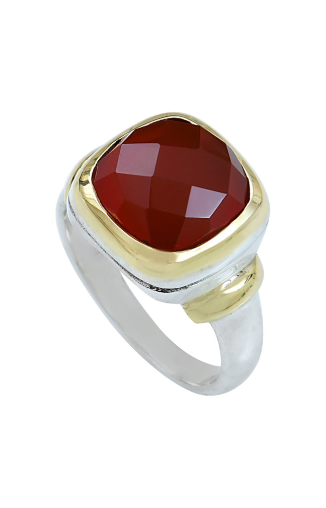 Bague - Argent 925/000 & cornaline