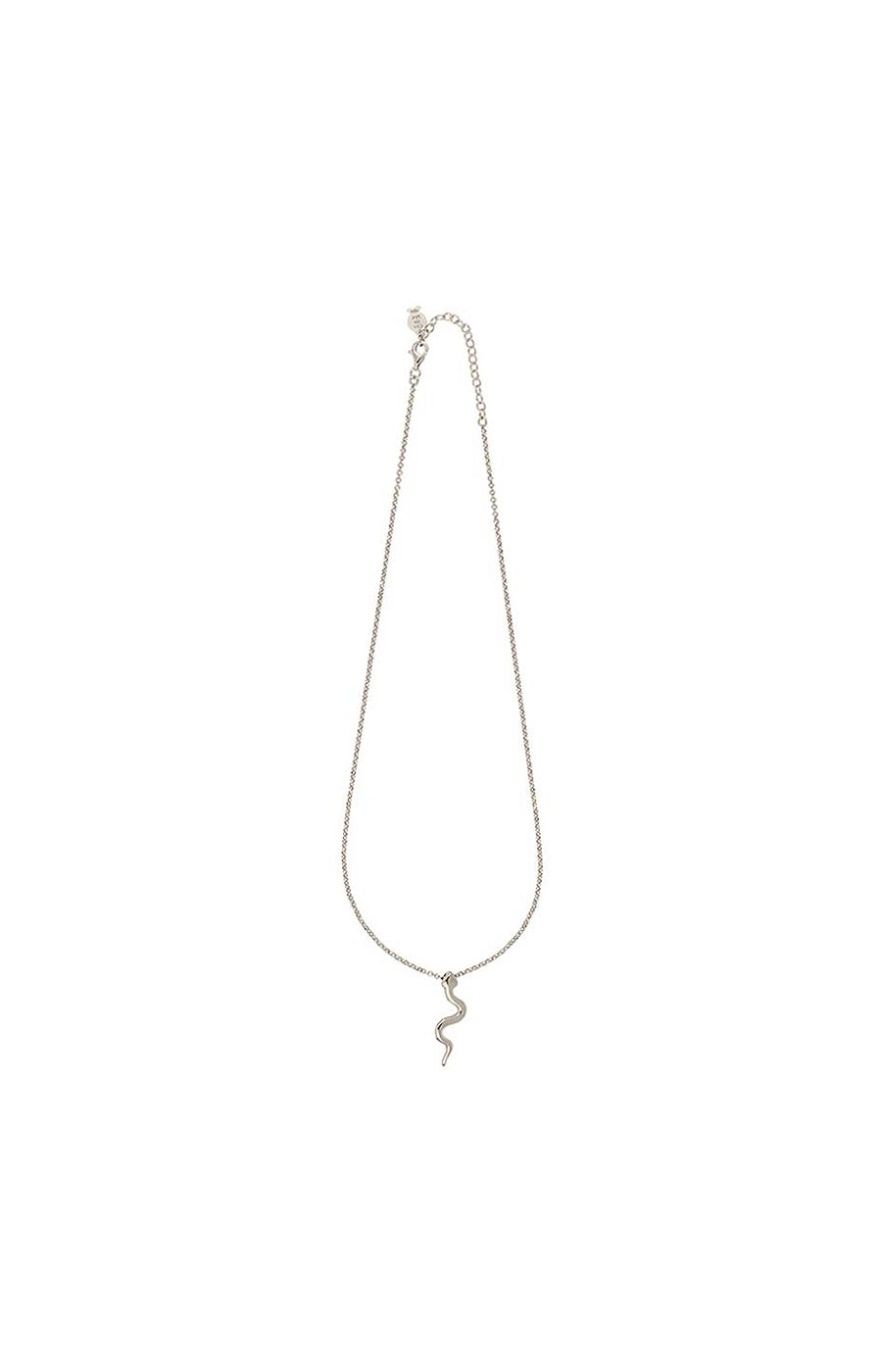 Collier rhodié serpent - Argent 925/1000 & platine