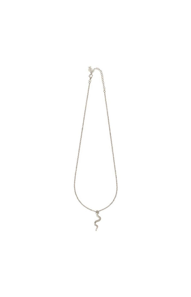 Collier rhodié serpent - Argent 925/1000 & platine