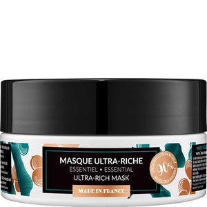 Masque nourrissant - Glycérine, karité bio & kératine - Cheveux secs, abîmés ou crépus - 250 ml