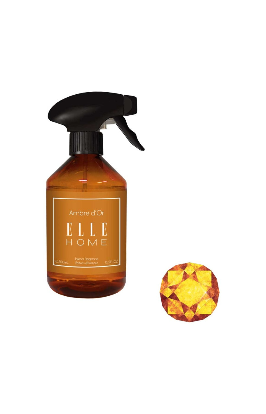 Parfum d'intérieur - Ambre d'or - Oriental - 500 ml