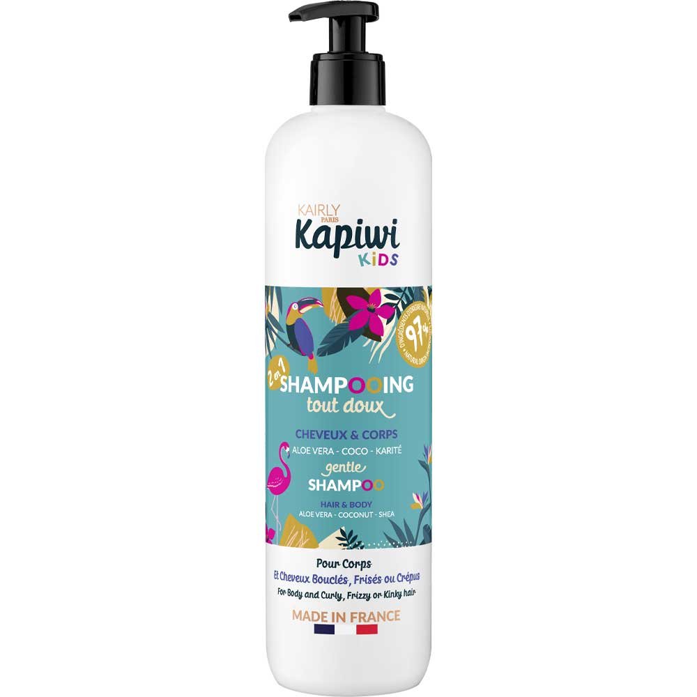 Shampoing 2-en-1 - Aloe vera, coco & karité - Cheveux bouclés, frisés et crépus - Enfant - 500 ml