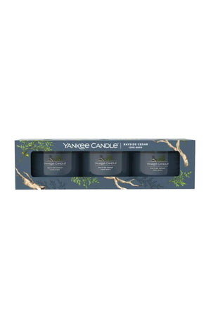 Coffret bougies votives - Cèdre marin - 3 x 37 g