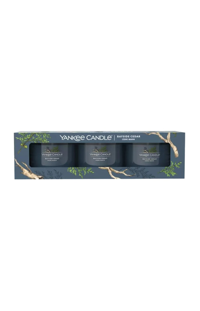 Coffret bougies votives - Cèdre marin - 3 x 37 g