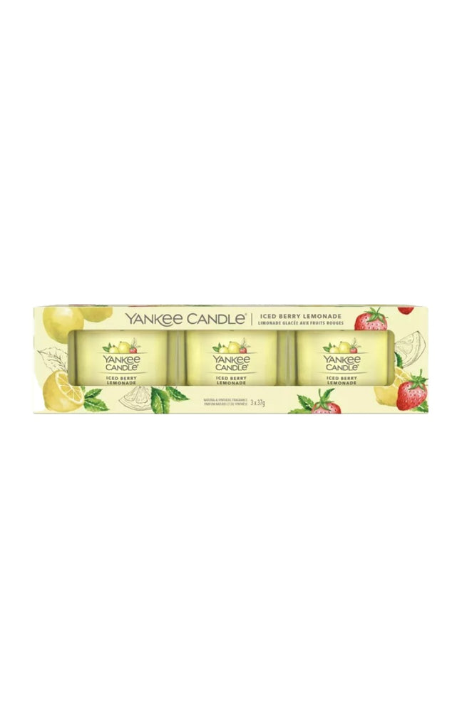Coffret bougies votives - Limonade aux baies glacées - 3 x 37 g