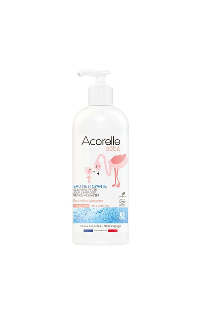 Eau nettoyante sans rinçage bio - Aloe vera & glycérine végétale - Bébé - 500 ml
