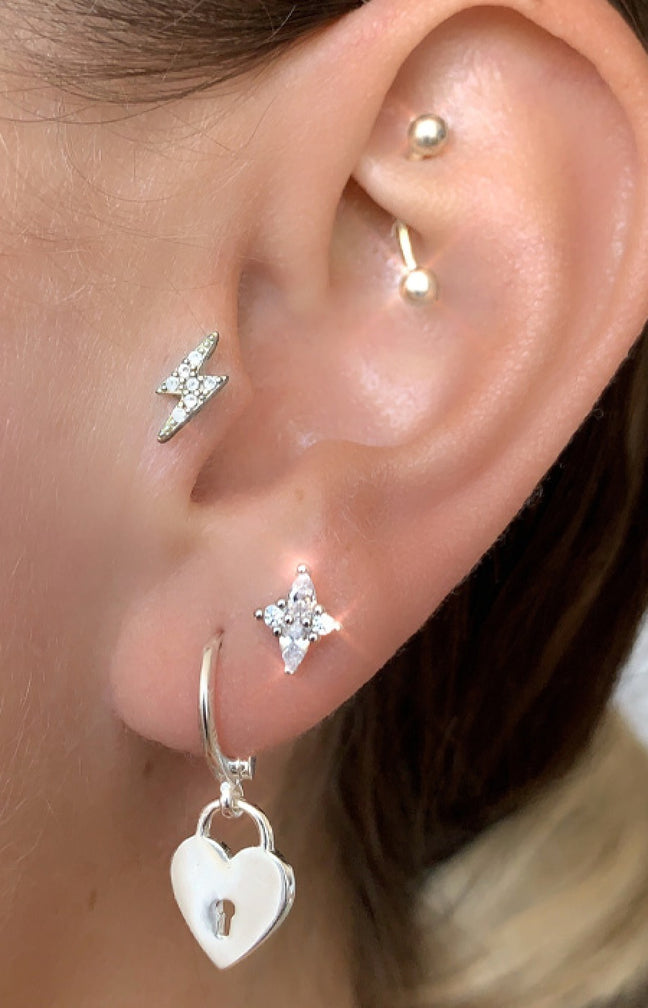 Piercing d'oreille - Sweet - Argent 10 microns
