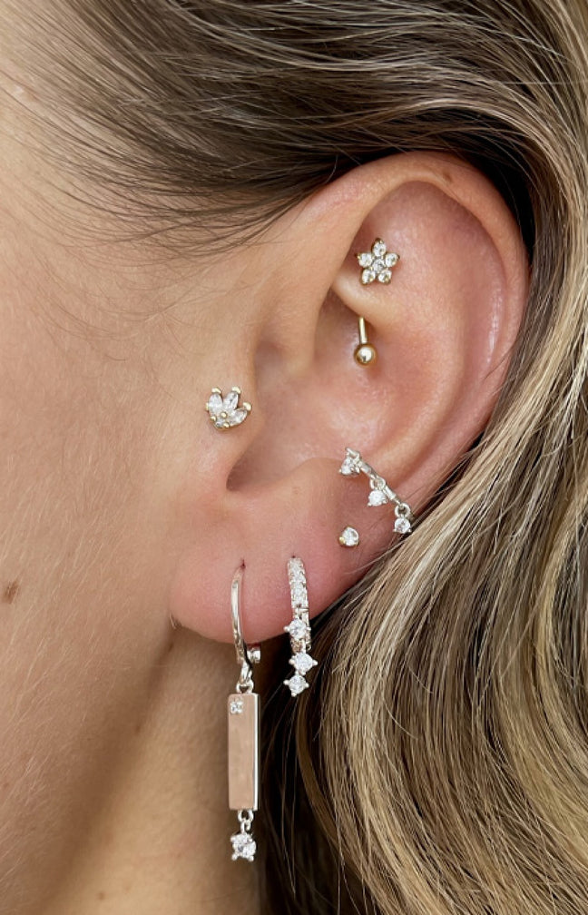Boucle d'oreille - Candy Earring - Laiton doré or 1 micron