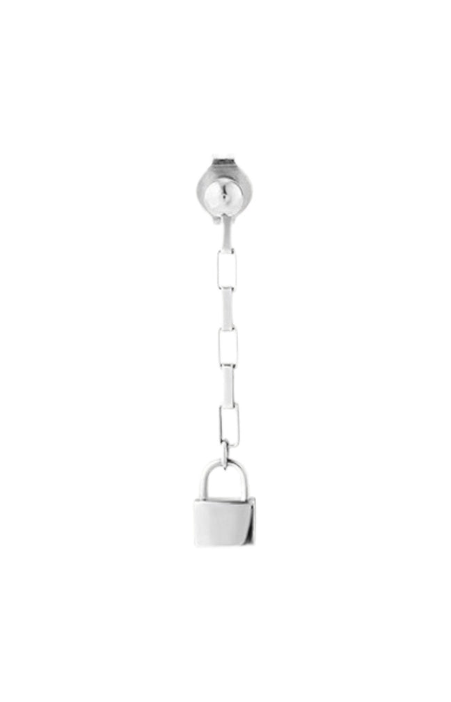 Boucle d'oreille - Keep Me - Laiton plaqué argent 10 microns