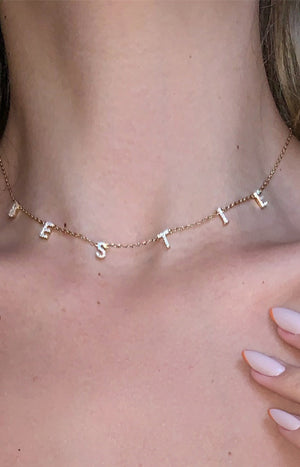 Collier - Bestie - Laiton plaqué argent 10 microns
