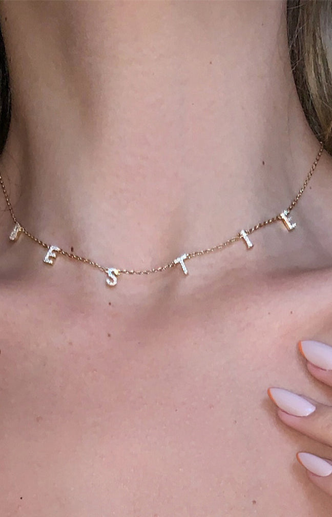 Collier - Bestie - Laiton plaqué argent 10 microns