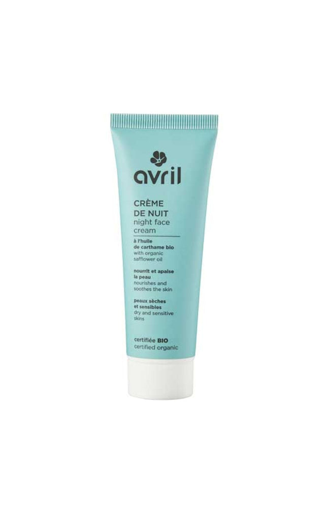Crème de nuit nourrissante & protectrice bio - Peaux sèches & sensibles - Visage