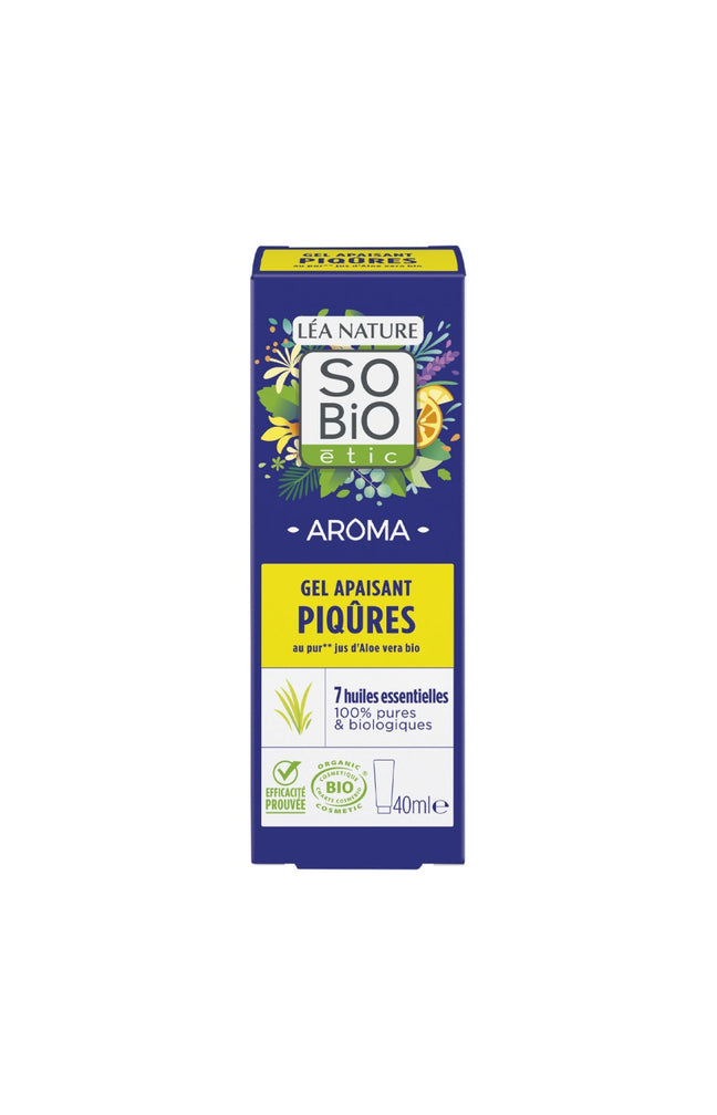 Gel apaisant piqûres bio - Aloe vera & huiles essentielles - Corps - 40 ml