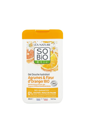 Gel douche bio hydratant - Agrumes & fleur d'oranger - 450 ml