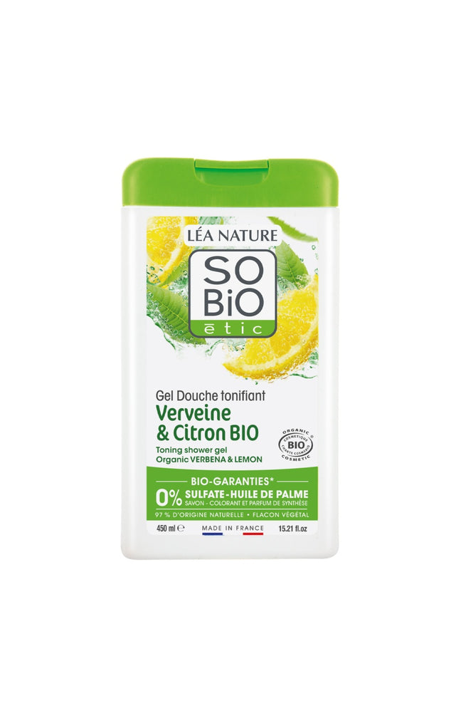 Gel douche bio tonifiant - Verveine & Citron - 450 ml