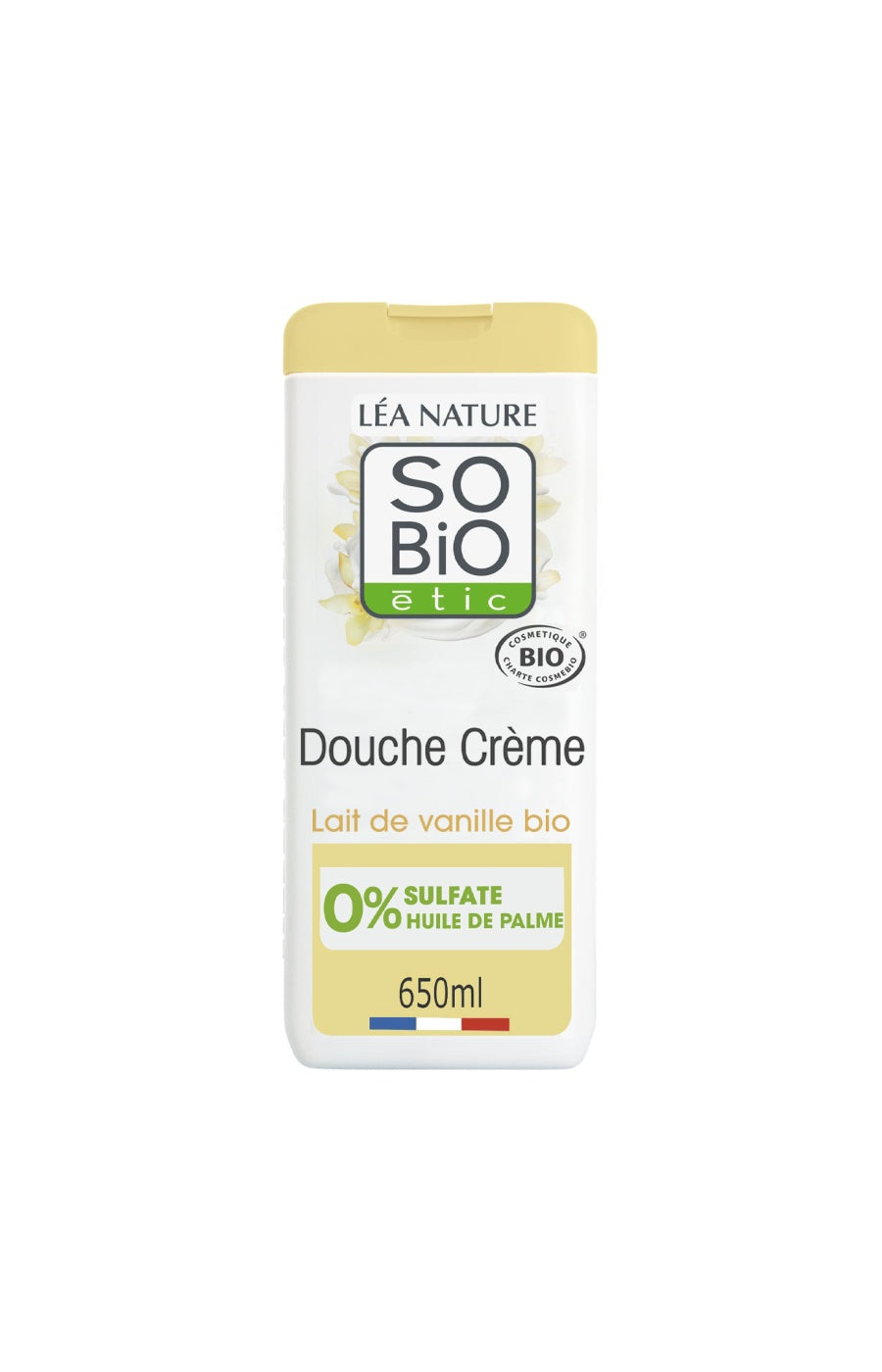 Douche crème bio hydratante - Vanille - 650 ml