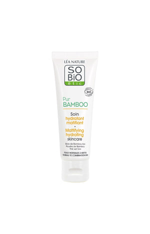 Soin hydratant & matifiant bio - Pur Bamboo - Peaux normales à mixtes
