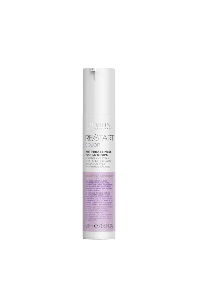 Gouttes violettes anti-jaunissement - Re/Start - Cheveux blancs, blonds ou gris - 50 ml
