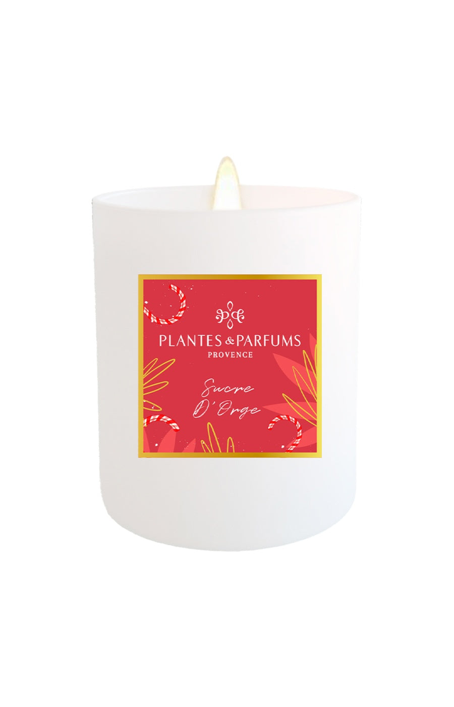 Bougie végétale parfumée - Sucre d'orge - Fruité gourmand - 180 g